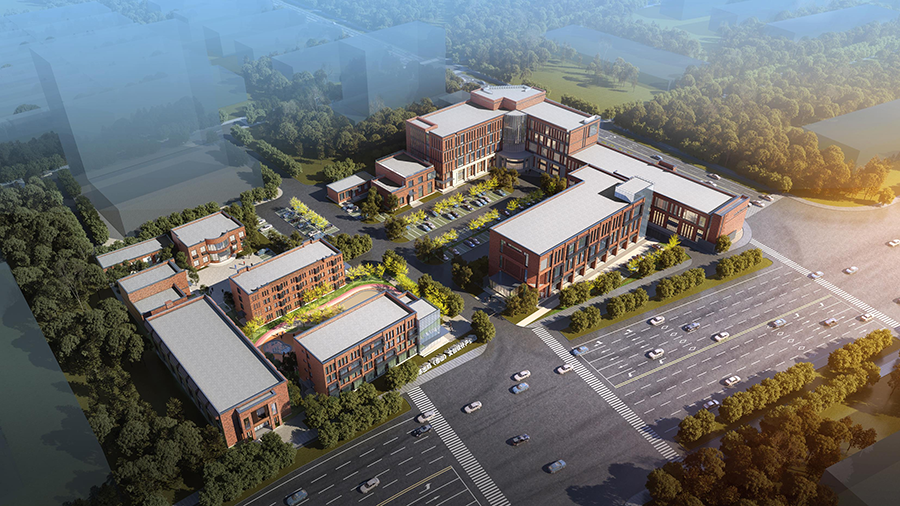 山东出版(泰山)文创设计产业园项目 鸟瞰效果图.png